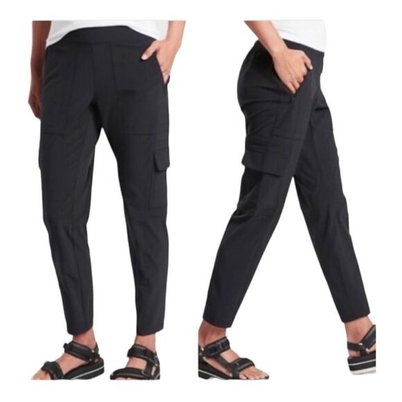 ATHLETA | Black Chelsea Cargo Lined Pants Women’s Size 4 - Picture 1 of 12
